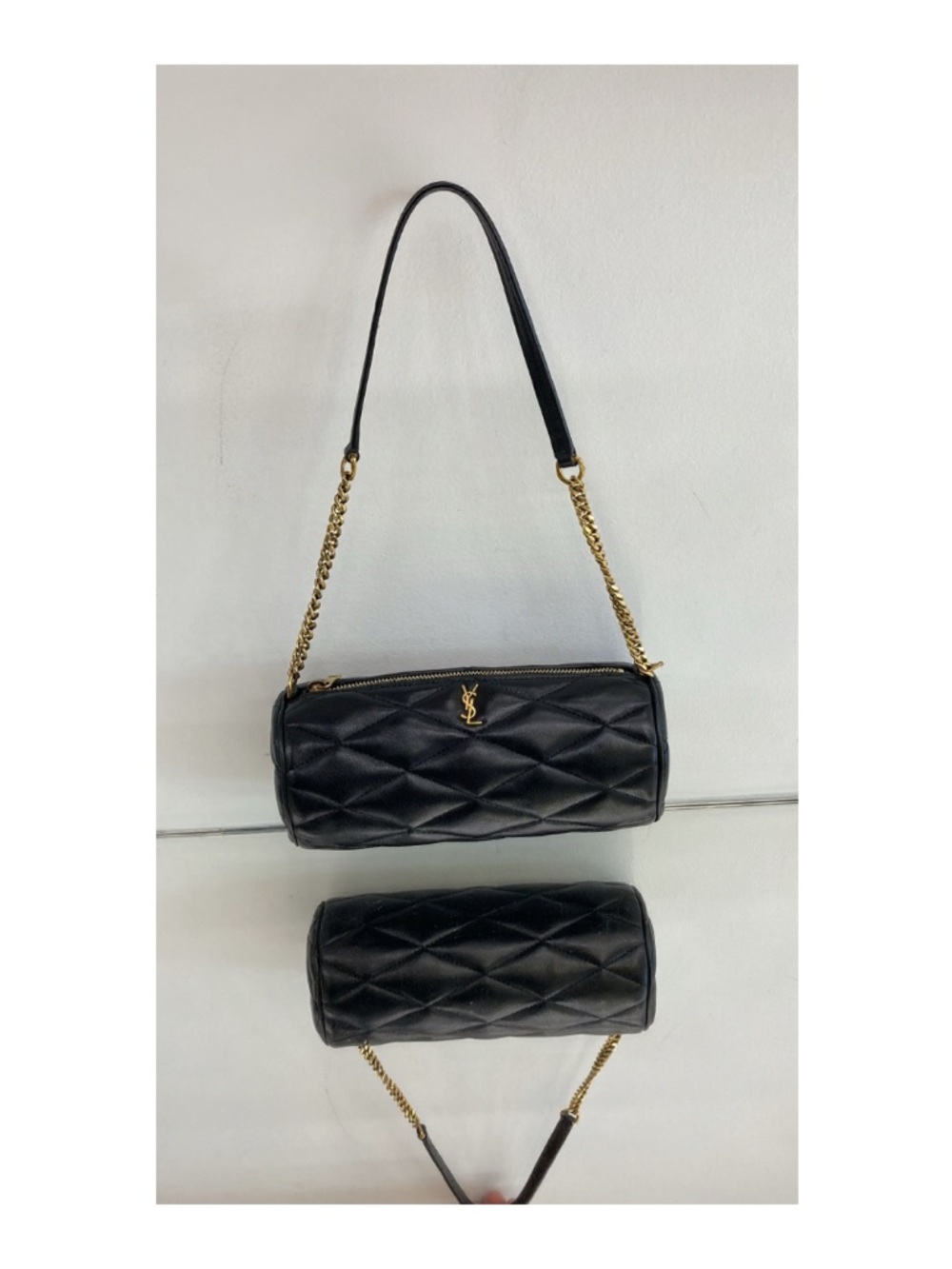 Saint Laurent Sade Quilted Leather Tube Bag
